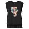 Women's Flowy Muscle Tee With Rolled Cuffs Thumbnail