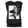 Women's Flowy Muscle Tee With Rolled Cuffs Thumbnail
