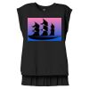 Women's Flowy Muscle Tee With Rolled Cuffs Thumbnail