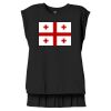 Women's Flowy Muscle Tee With Rolled Cuffs Thumbnail
