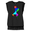 Women's Flowy Muscle Tee With Rolled Cuffs Thumbnail