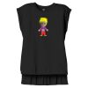 Women's Flowy Muscle Tee With Rolled Cuffs Thumbnail