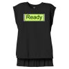 Women's Flowy Muscle Tee With Rolled Cuffs Thumbnail