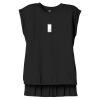 Women's Flowy Muscle Tee With Rolled Cuffs Thumbnail