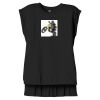 Women's Flowy Muscle Tee With Rolled Cuffs Thumbnail