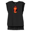Women's Flowy Muscle Tee With Rolled Cuffs Thumbnail
