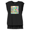 Women's Flowy Muscle Tee With Rolled Cuffs Thumbnail