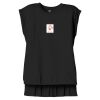 Women's Flowy Muscle Tee With Rolled Cuffs Thumbnail
