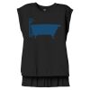Women's Flowy Muscle Tee With Rolled Cuffs Thumbnail