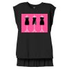 Women's Flowy Muscle Tee With Rolled Cuffs Thumbnail