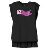 Women's Flowy Muscle Tee With Rolled Cuffs Thumbnail
