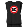 Women's Flowy Muscle Tee With Rolled Cuffs Thumbnail