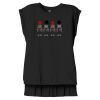Women's Flowy Muscle Tee With Rolled Cuffs Thumbnail