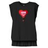Women's Flowy Muscle Tee With Rolled Cuffs Thumbnail