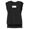 Women's Flowy Muscle Tee With Rolled Cuffs Thumbnail