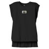 Women's Flowy Muscle Tee With Rolled Cuffs Thumbnail