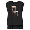 Women's Flowy Muscle Tee With Rolled Cuffs Thumbnail