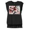 Women's Flowy Muscle Tee With Rolled Cuffs Thumbnail