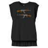 Women's Flowy Muscle Tee With Rolled Cuffs Thumbnail