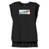 Women's Flowy Muscle Tee With Rolled Cuffs Thumbnail