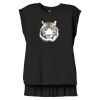 Women's Flowy Muscle Tee With Rolled Cuffs Thumbnail