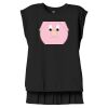 Women's Flowy Muscle Tee With Rolled Cuffs Thumbnail
