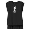 Women's Flowy Muscle Tee With Rolled Cuffs Thumbnail
