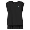 Women's Flowy Muscle Tee With Rolled Cuffs Thumbnail