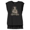 Women's Flowy Muscle Tee With Rolled Cuffs Thumbnail