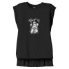 Women's Flowy Muscle Tee With Rolled Cuffs Thumbnail