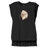 Women's Flowy Muscle Tee With Rolled Cuffs Thumbnail