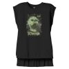 Women's Flowy Muscle Tee With Rolled Cuffs Thumbnail