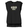 Women's Flowy Muscle Tee With Rolled Cuffs Thumbnail