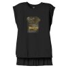 Women's Flowy Muscle Tee With Rolled Cuffs Thumbnail