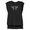 Women's Flowy Muscle Tee With Rolled Cuffs Thumbnail
