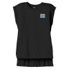 Women's Flowy Muscle Tee With Rolled Cuffs Thumbnail