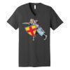 Unisex Jersey Short Sleeve V Neck Tee Thumbnail
