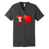 Unisex Jersey Short Sleeve V Neck Tee Thumbnail