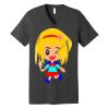 Unisex Jersey Short Sleeve V Neck Tee Thumbnail
