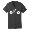 Unisex Jersey Short Sleeve V Neck Tee Thumbnail