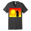Unisex Jersey Short Sleeve V Neck Tee Thumbnail