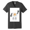 Unisex Jersey Short Sleeve V Neck Tee Thumbnail
