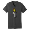Unisex Jersey Short Sleeve V Neck Tee Thumbnail