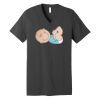 Unisex Jersey Short Sleeve V Neck Tee Thumbnail
