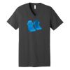 Unisex Jersey Short Sleeve V Neck Tee Thumbnail